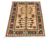 2x3 Light Brown Ersari Afghan Hand Knotted Veg Dye Wool Area Rug
